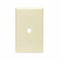 Leviton 1-Gang Plastic Ivory Telephone/Cable Wall Plate with 0.312 In. Hole 001-86013